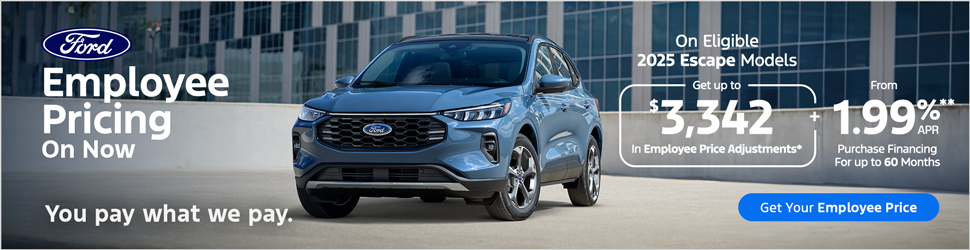 2025  Escape – Employee Pricing