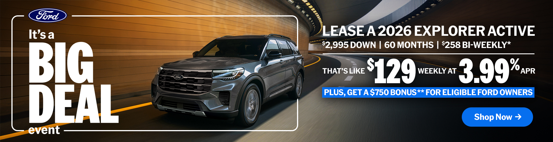 It’s  a Big Deal Event 2026 Ford Explorer
