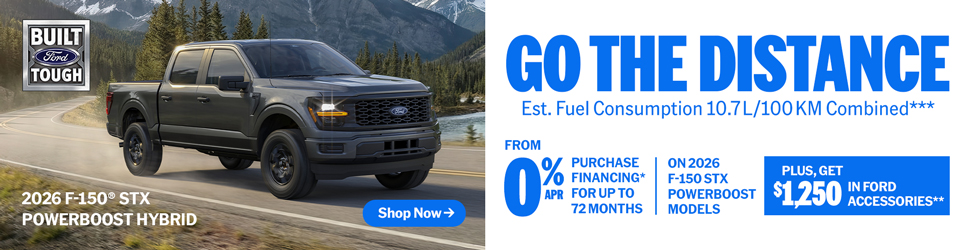 Go The Distance 2026 F-150 STX Powerboost Models