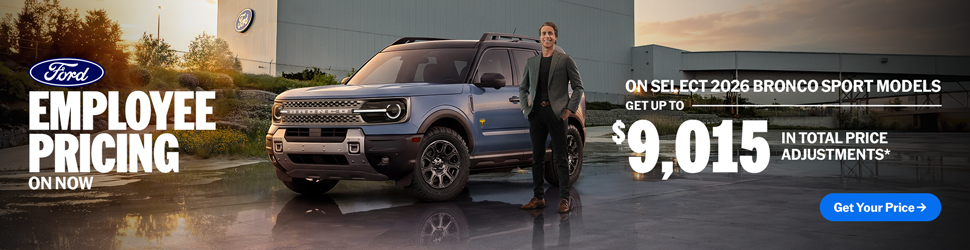 Employee Pricing On Now - Bronco Sport