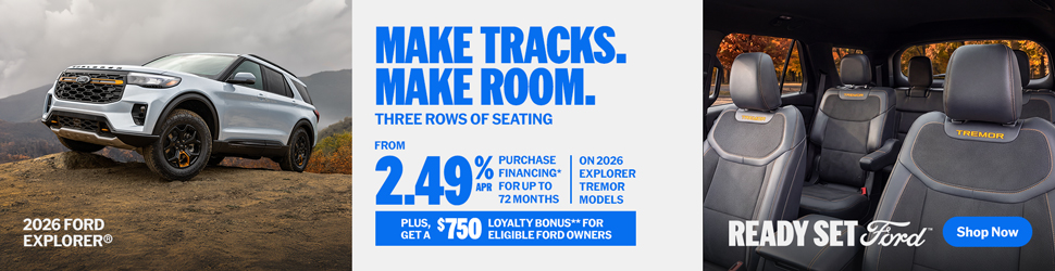 2026 Ford Explorer | Make tracks. Make room.