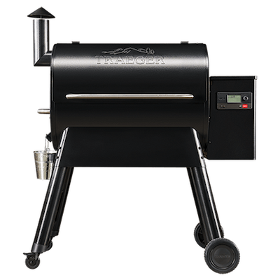 Image of a black Traeger Pro780 grill posed against a white background.