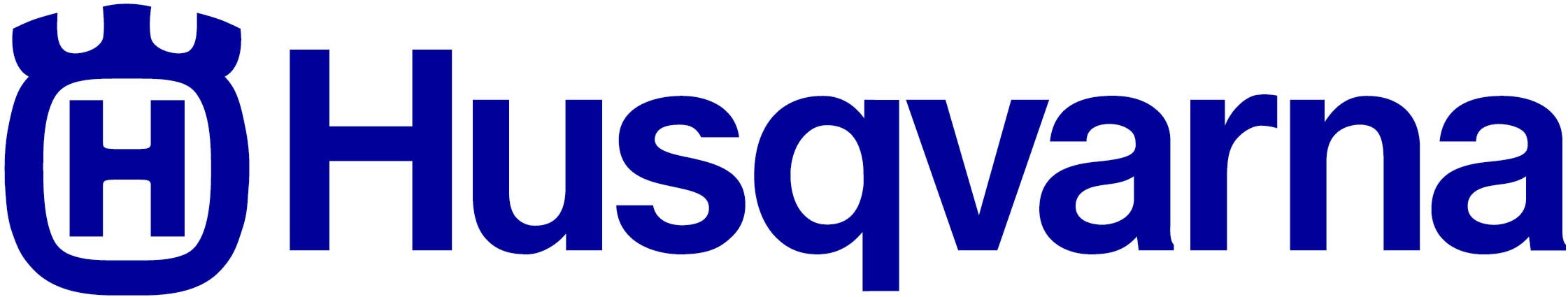 A blue text-based logo for Husqvarna against a white background.